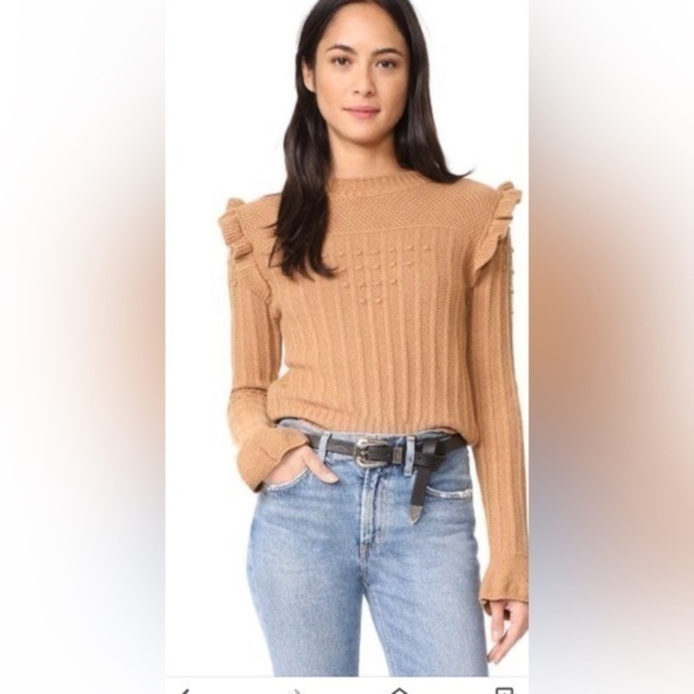 Ottod’ Ame Cozy Ruffle Bobble Sweater